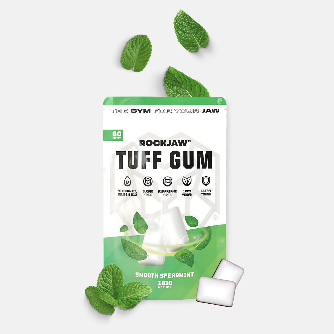 Chicle ROCKJAW® Hard Jawline - Tuff Gum 2.0 con vitaminas B (sin estimulantes)