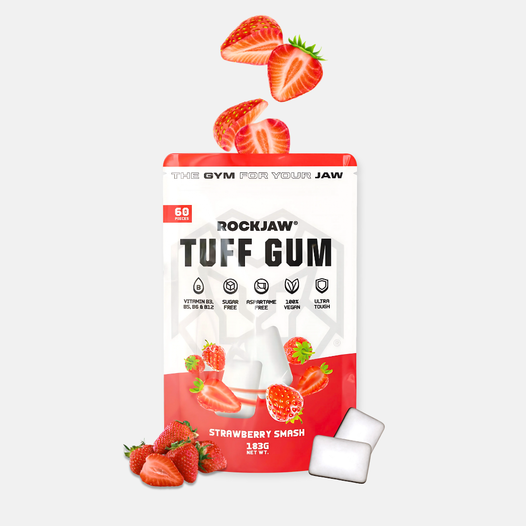 Chicle ROCKJAW® Hard Jawline - Tuff Gum 2.0 con vitaminas B (sin estimulantes)