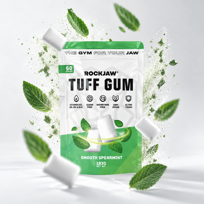 Tuff Gum + Vitaminas B | Chicle ultra-duro premium para mandíbula | 60 unidades