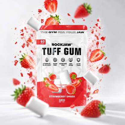 Tuff Gum + Vitaminas B | Chicle ultra-duro premium para mandíbula | 60 unidades