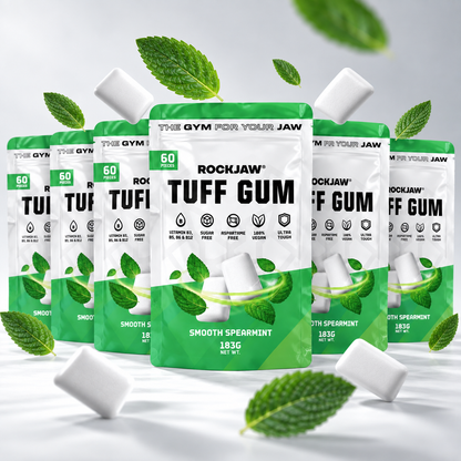Tuff Gum + Vitaminas B | Chicle ultra-duro premium para mandíbula | 60 unidades