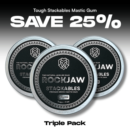 ROCKJAW® Premium Chios Greek Mastic Chicle de mandíbula dura | Apilables